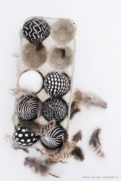 fekete fehér húsvéti tojások11